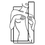 Girly Body Line Silhouette Wall Decoration