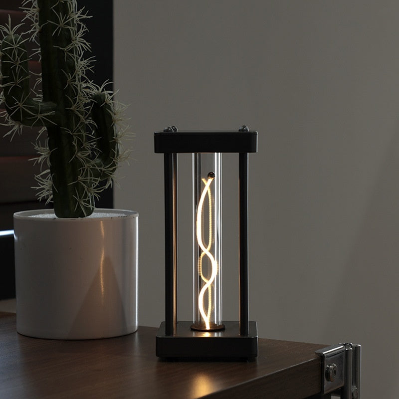 Creative Square Quantum Night Light Curved Wire Light Usb Atmosphere Small Night Lamp
