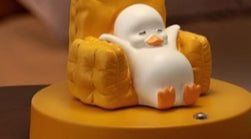 Cute Yellow Duck Plastic Night Light