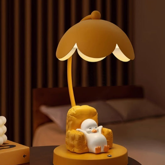 Cute Yellow Duck Plastic Night Light